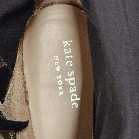 Kate Spade New York Verona Suede Riding Boots With Spade Charm In Black Size 7 - Picture 13 of 14